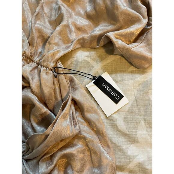 Callahan Sami midi dress tie front in blush size small NWT - Picture 5 of 10